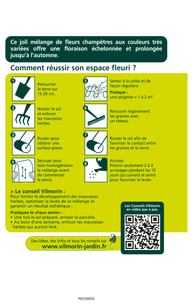 Mélanges de fleurs - Coin Prairie - 7 m² - Mélange de fleurs - MEDIA_PACKAGING_VERSO